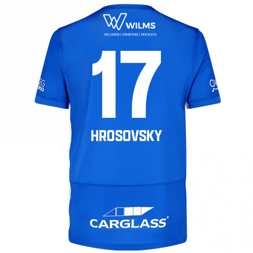 Niño Fútbol Camiseta Patrik Hrosovsky #17 Azul 1ª Equipación 2024/25