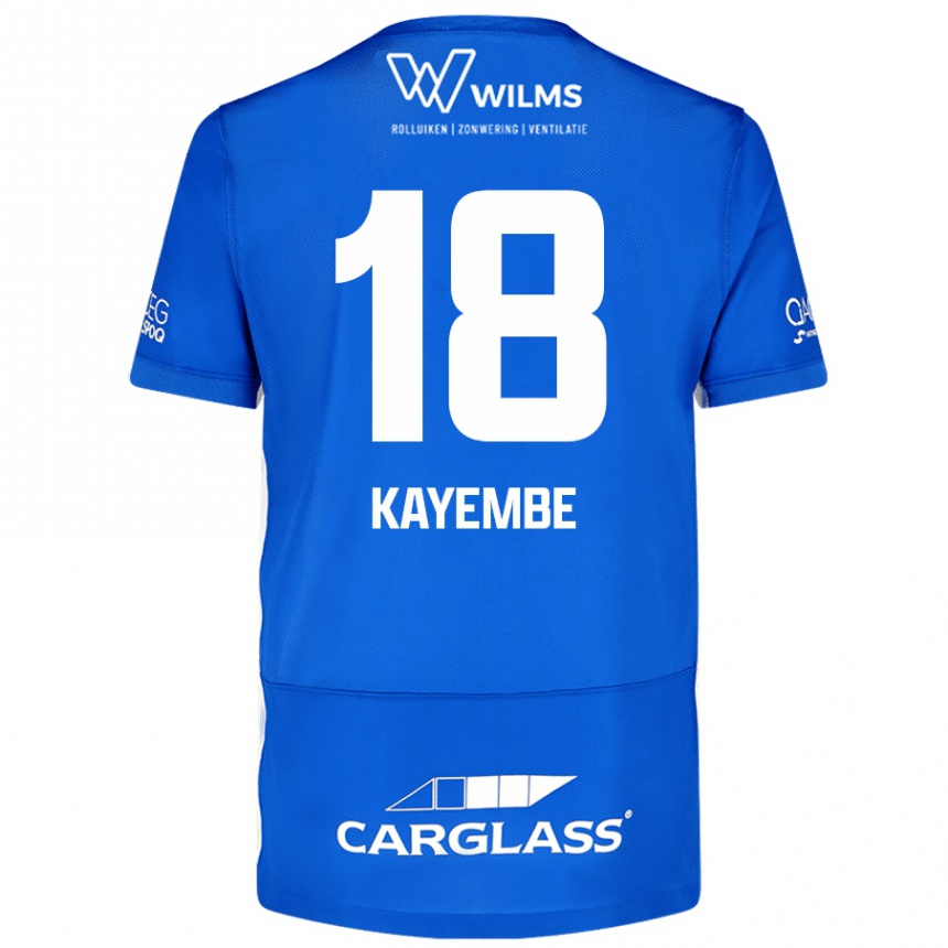 Niño Fútbol Camiseta Joris Kayembe #18 Azul 1ª Equipación 2024/25