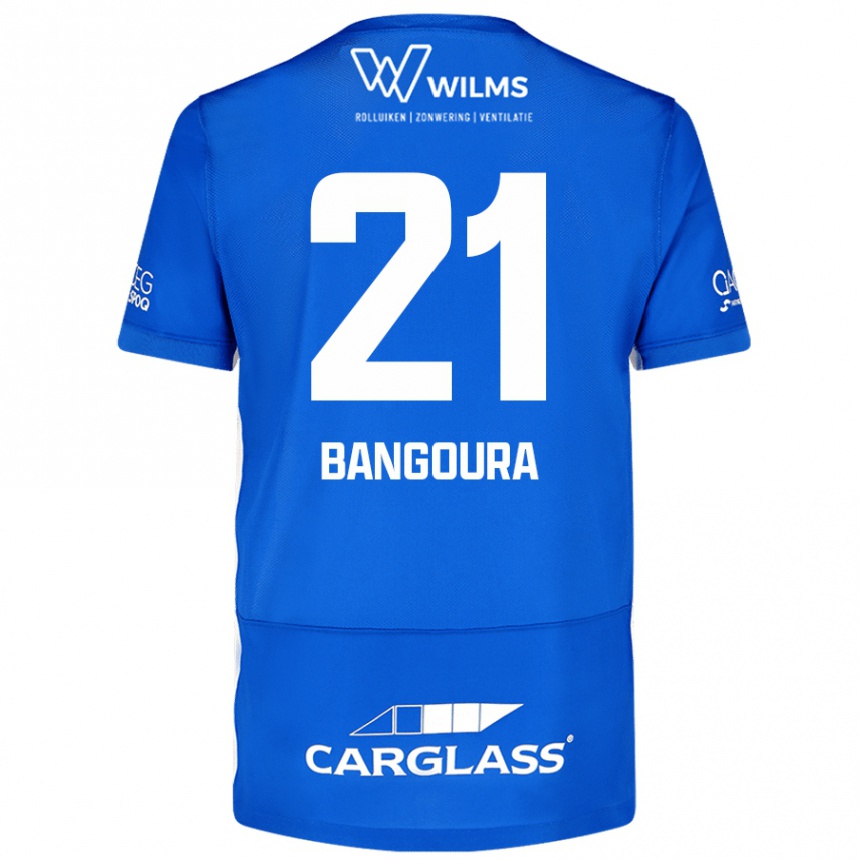 Niño Fútbol Camiseta Ibrahima Sory Bangoura #21 Azul 1ª Equipación 2024/25