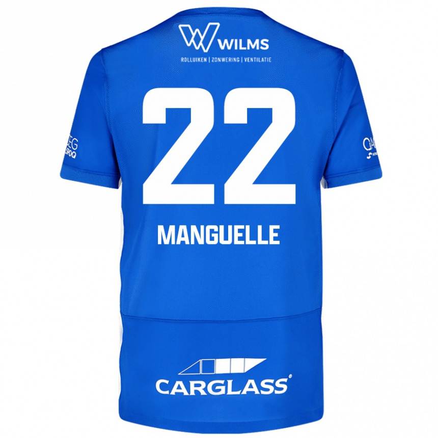 Niño Fútbol Camiseta Brad Manguelle #22 Azul 1ª Equipación 2024/25