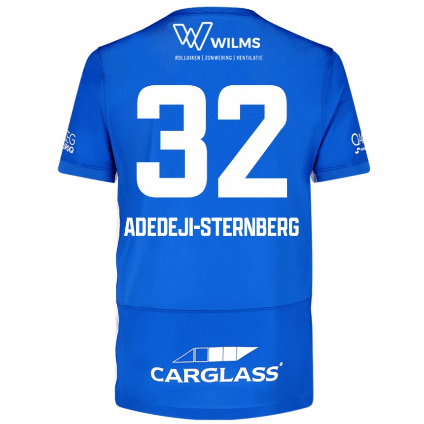 Niño Fútbol Camiseta Noah Adedeji-Sternberg #32 Azul 1ª Equipación 2024/25