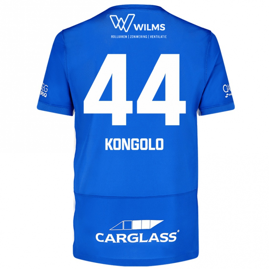 Niño Fútbol Camiseta Josue Kongolo #44 Azul 1ª Equipación 2024/25