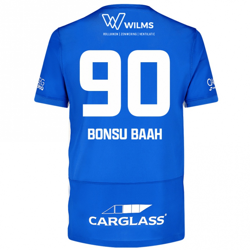 Niño Fútbol Camiseta Christopher Bonsu Baah #90 Azul 1ª Equipación 2024/25