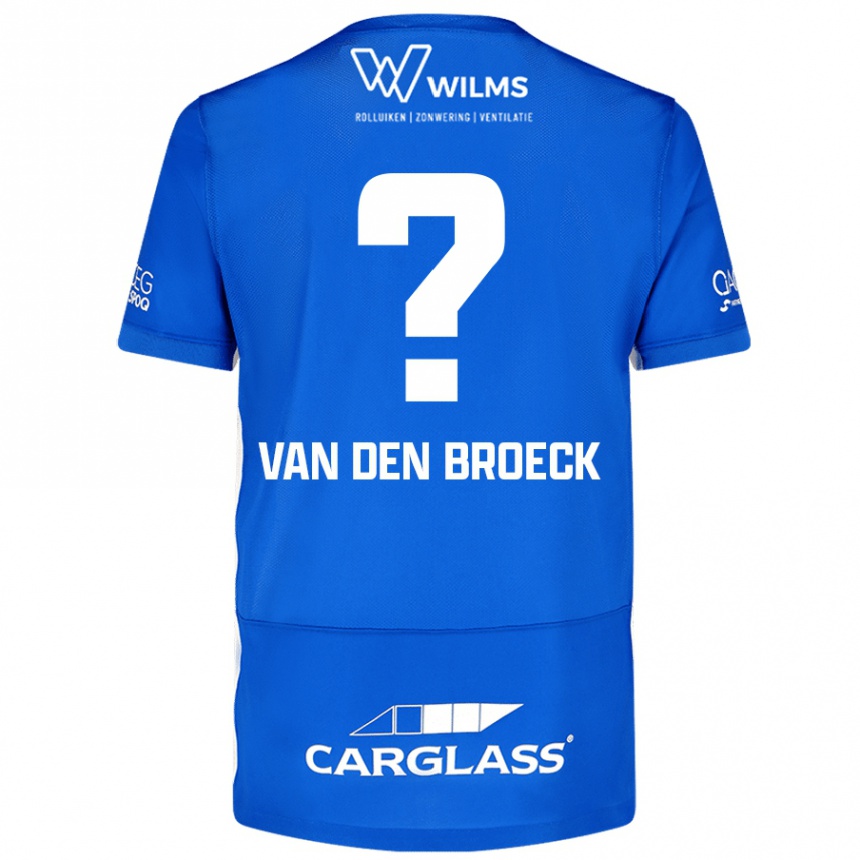 Niño Fútbol Camiseta Kobe Van Den Broeck #0 Azul 1ª Equipación 2024/25