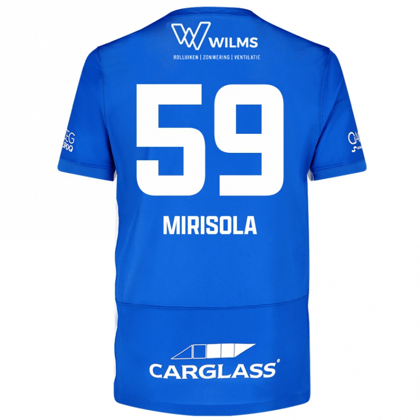 Niño Fútbol Camiseta Robin Mirisola #59 Azul 1ª Equipación 2024/25