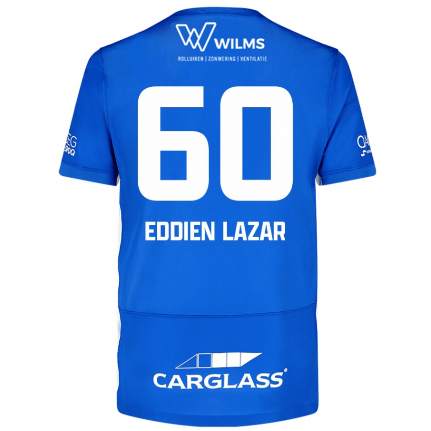 Niño Fútbol Camiseta Saif Eddien Lazar #60 Azul 1ª Equipación 2024/25