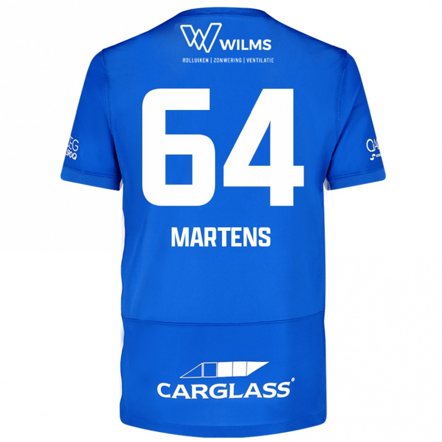 Niño Fútbol Camiseta Nolan Martens #64 Azul 1ª Equipación 2024/25