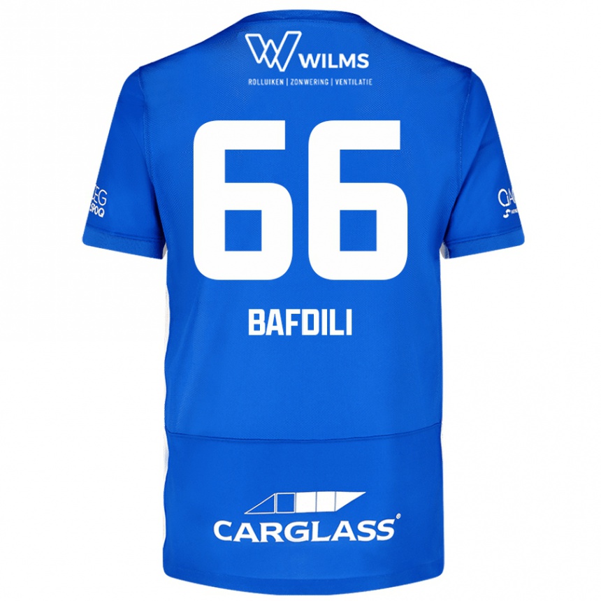 Niño Fútbol Camiseta Zaïd Bafdili #66 Azul 1ª Equipación 2024/25