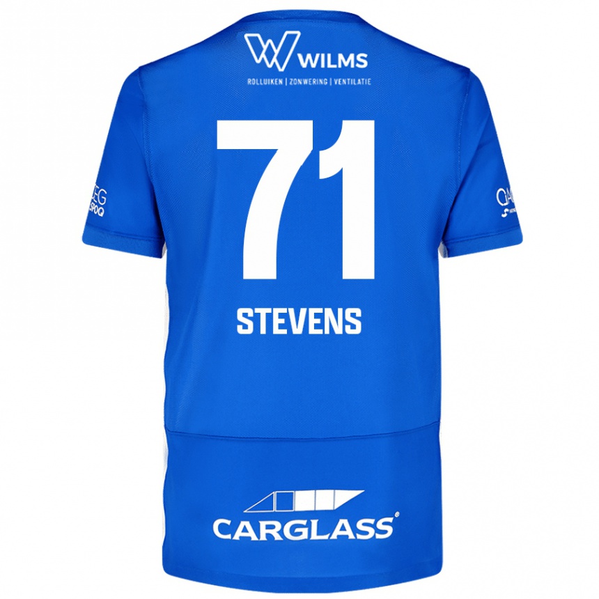 Niño Fútbol Camiseta Brent Stevens #71 Azul 1ª Equipación 2024/25