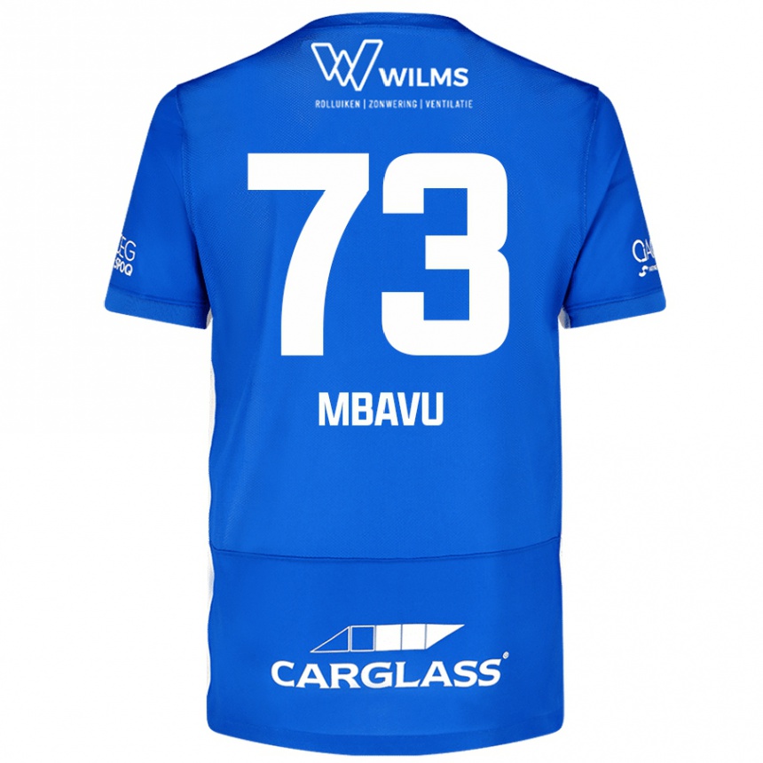 Niño Fútbol Camiseta Elie Mbavu #73 Azul 1ª Equipación 2024/25