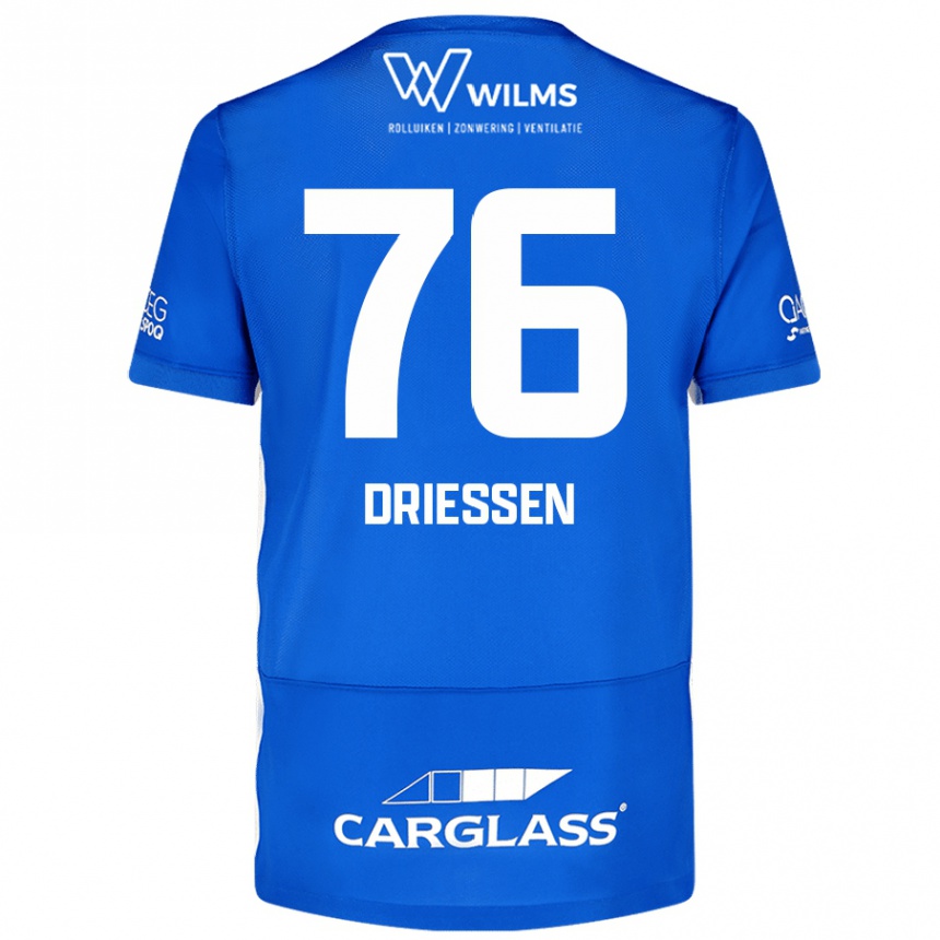 Niño Fútbol Camiseta Jelle Driessen #76 Azul 1ª Equipación 2024/25