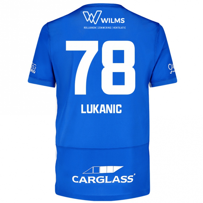 Niño Fútbol Camiseta Luka Lukanic #78 Azul 1ª Equipación 2024/25