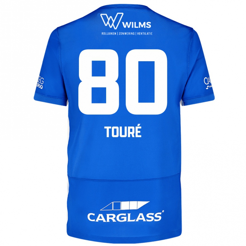 Niño Fútbol Camiseta Saïdou Touré #80 Azul 1ª Equipación 2024/25