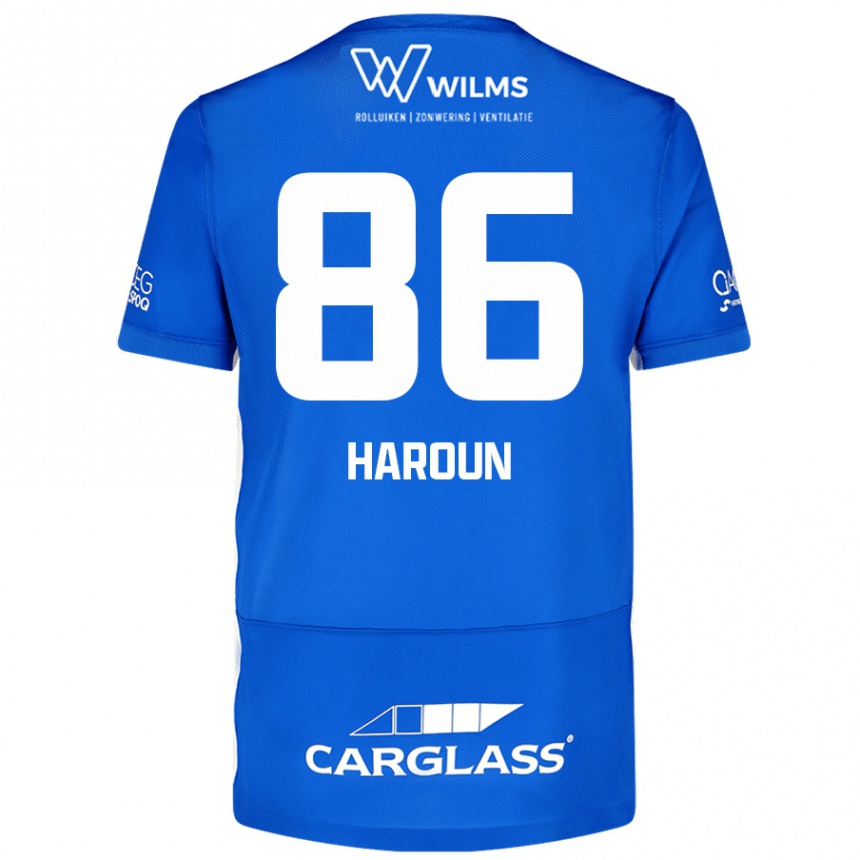 Niño Fútbol Camiseta Kenan Haroun #86 Azul 1ª Equipación 2024/25