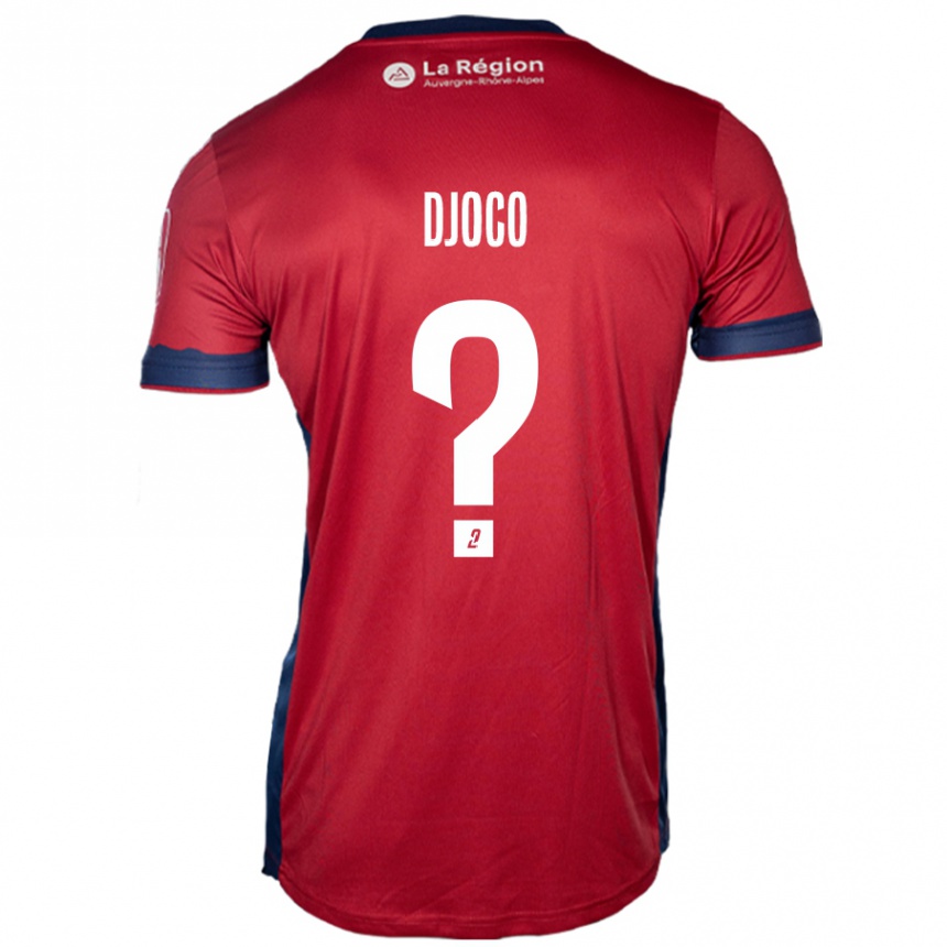 Niño Fútbol Camiseta Ouparine Djoco #0 Borgoña Claro 1ª Equipación 2024/25