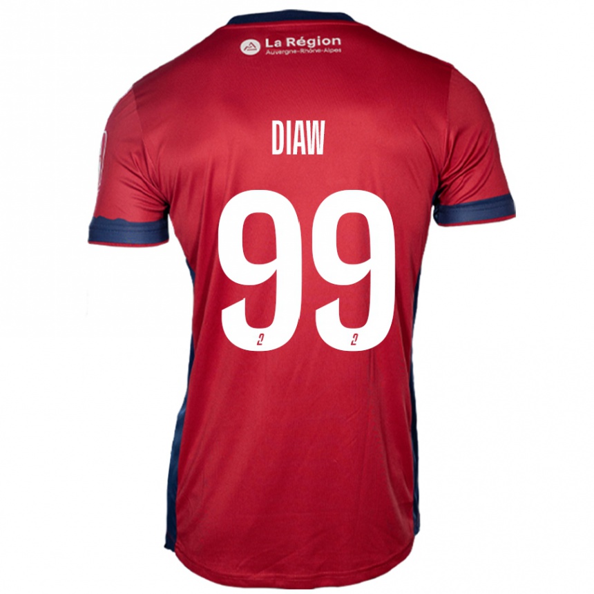 Niño Fútbol Camiseta Mory Diaw #99 Borgoña Claro 1ª Equipación 2024/25