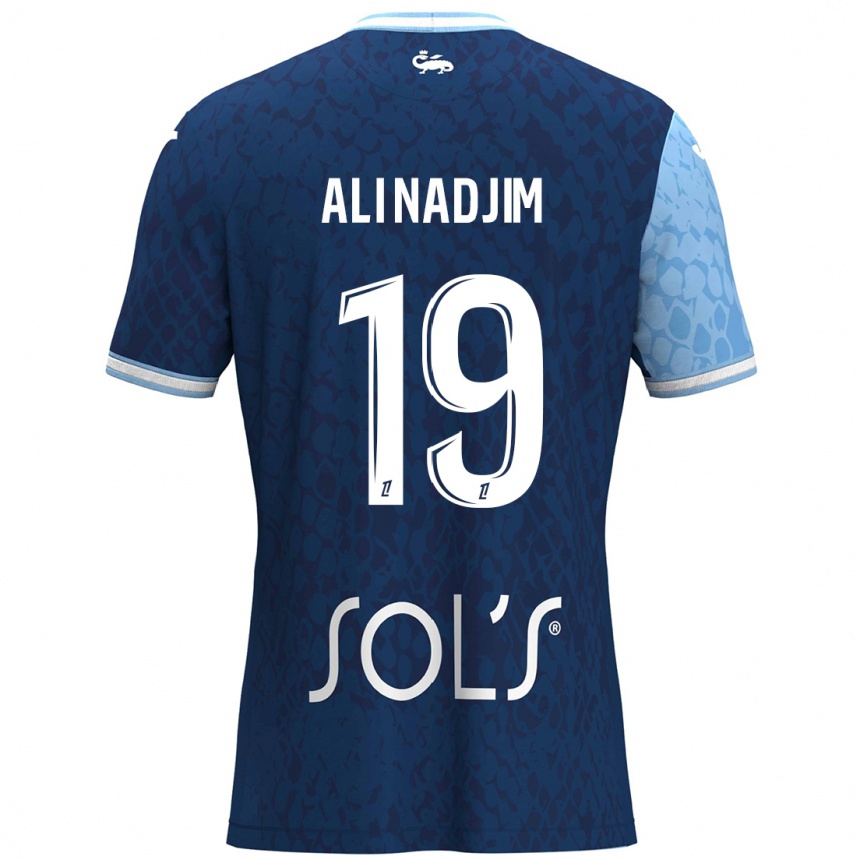 Niño Fútbol Camiseta Nadjma Ali Nadjim #19 Azul Cielo Azul Oscuro 1ª Equipación 2024/25