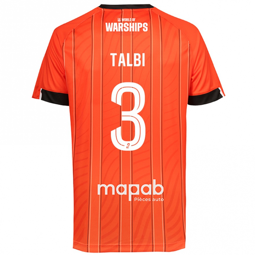 Niño Fútbol Camiseta Montassar Talbi #3 Naranja 1ª Equipación 2024/25