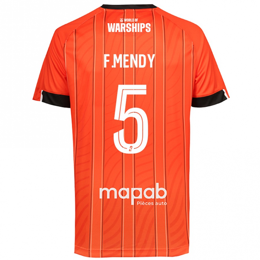 Niño Fútbol Camiseta Formose Mendy #5 Naranja 1ª Equipación 2024/25