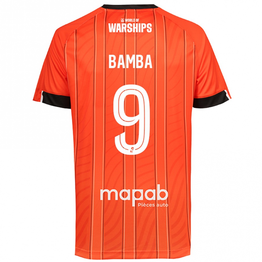 Niño Fútbol Camiseta Mohamed Bamba #9 Naranja 1ª Equipación 2024/25