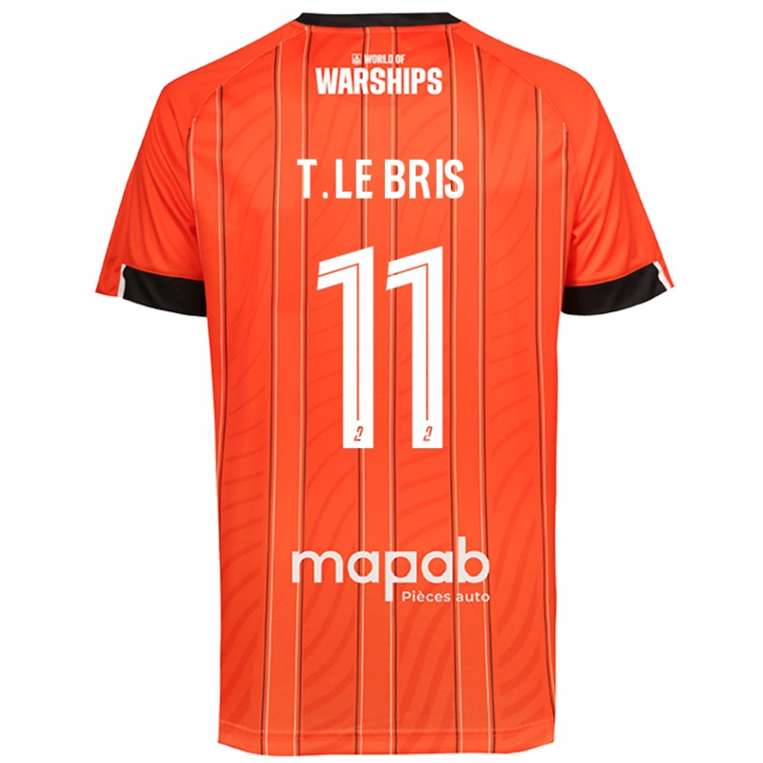 Niño Fútbol Camiseta Théo Le Bris #11 Naranja 1ª Equipación 2024/25