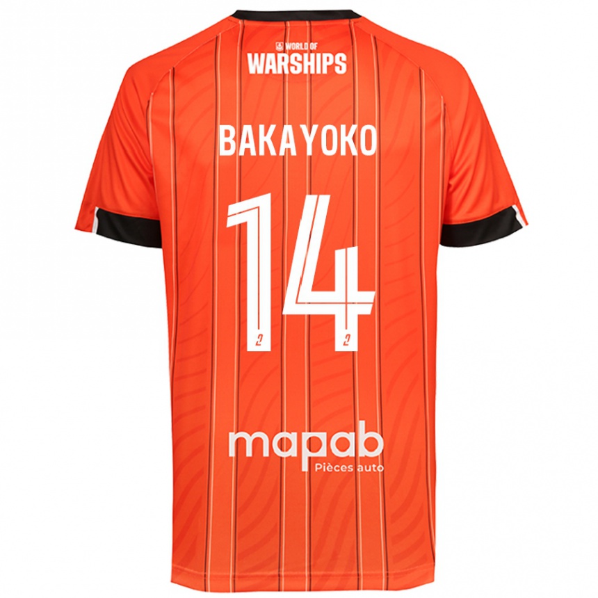 Niño Fútbol Camiseta Tiemoué Bakayoko #14 Naranja 1ª Equipación 2024/25