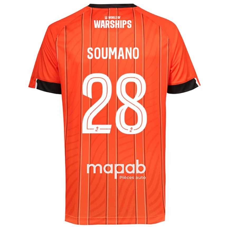 Niño Fútbol Camiseta Sambou Soumano #28 Naranja 1ª Equipación 2024/25