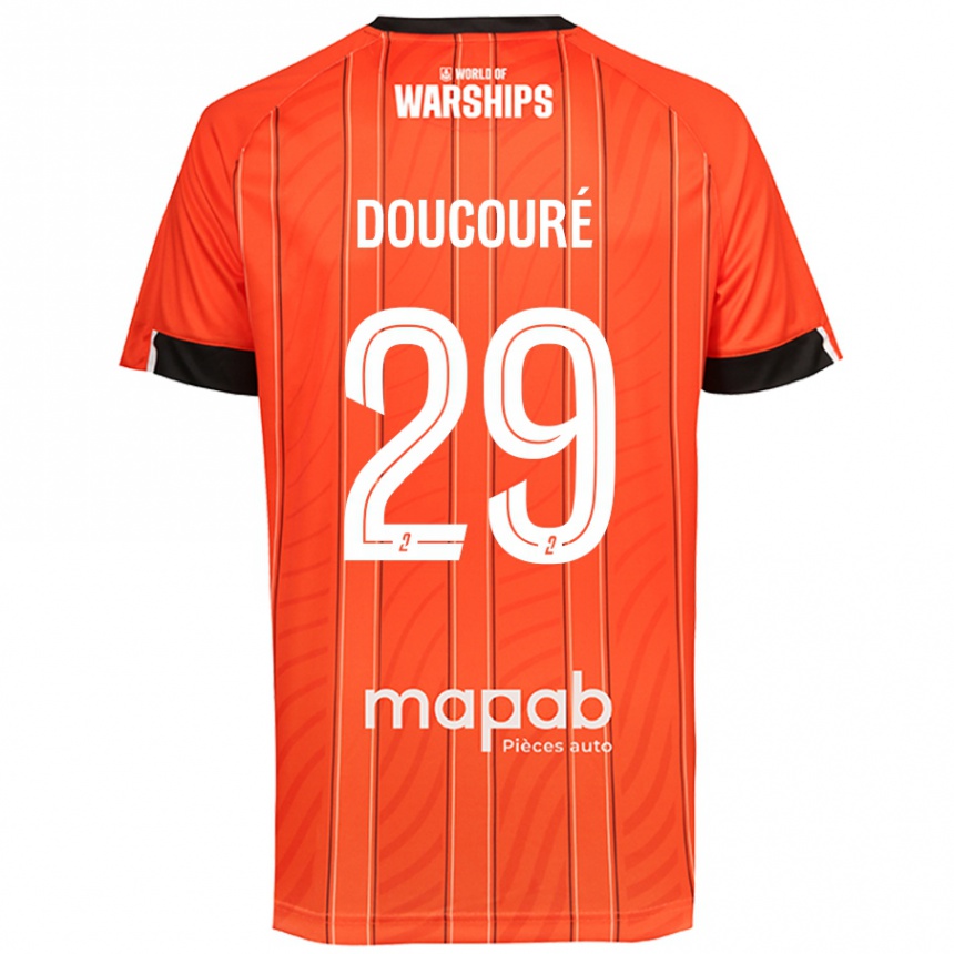 Niño Fútbol Camiseta Siriné Doucouré #29 Naranja 1ª Equipación 2024/25