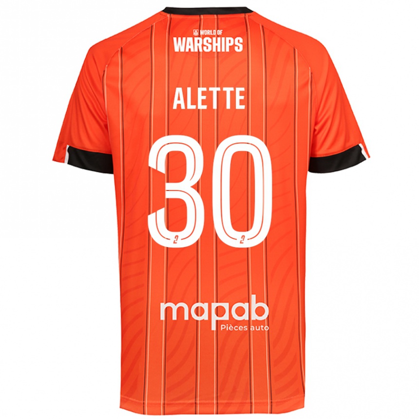 Niño Fútbol Camiseta Gaël Alette #30 Naranja 1ª Equipación 2024/25