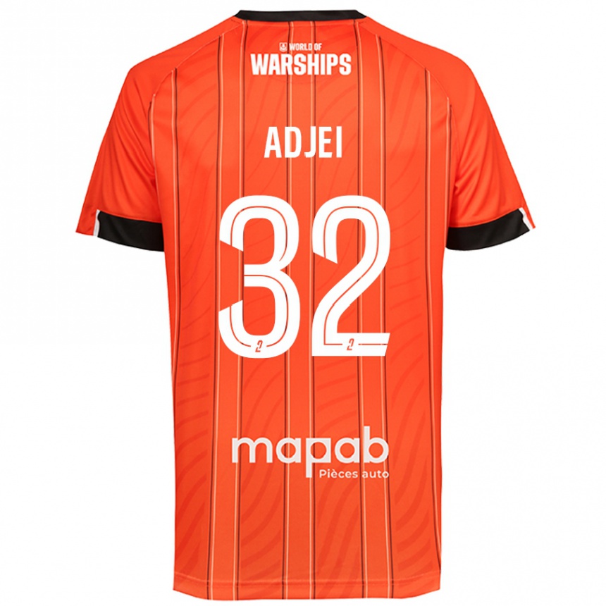 Niño Fútbol Camiseta Nathaniel Adjei #32 Naranja 1ª Equipación 2024/25