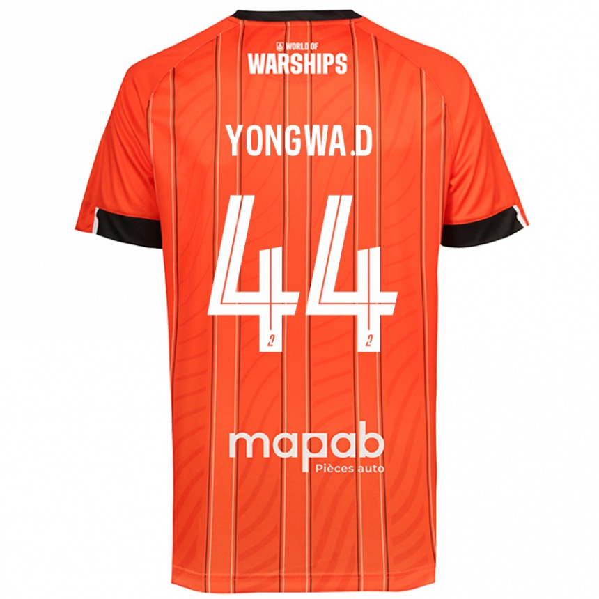 Niño Fútbol Camiseta Darlin Yongwa #44 Naranja 1ª Equipación 2024/25