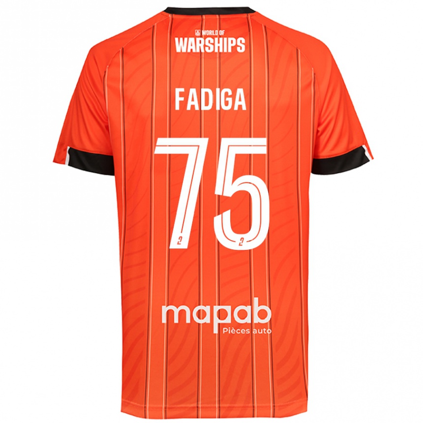 Niño Fútbol Camiseta Bandiougou Fadiga #75 Naranja 1ª Equipación 2024/25