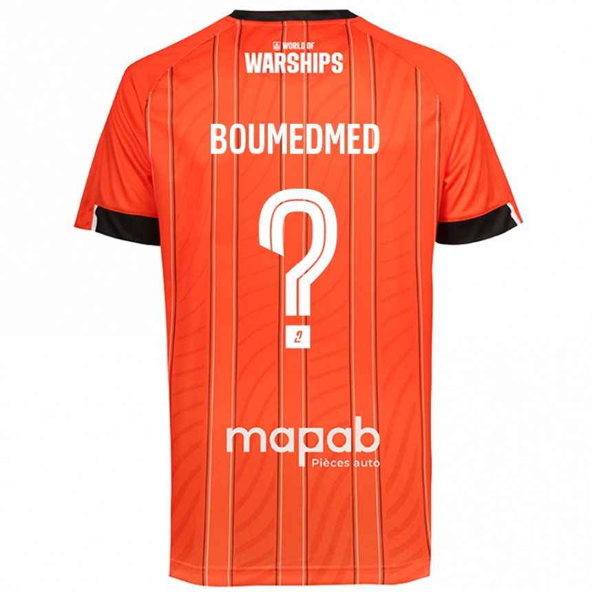 Niño Fútbol Camiseta Kamil Boumedmed #0 Naranja 1ª Equipación 2024/25