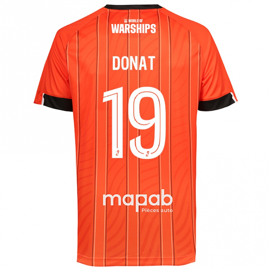 Niño Fútbol Camiseta Noa Donat #19 Naranja 1ª Equipación 2024/25