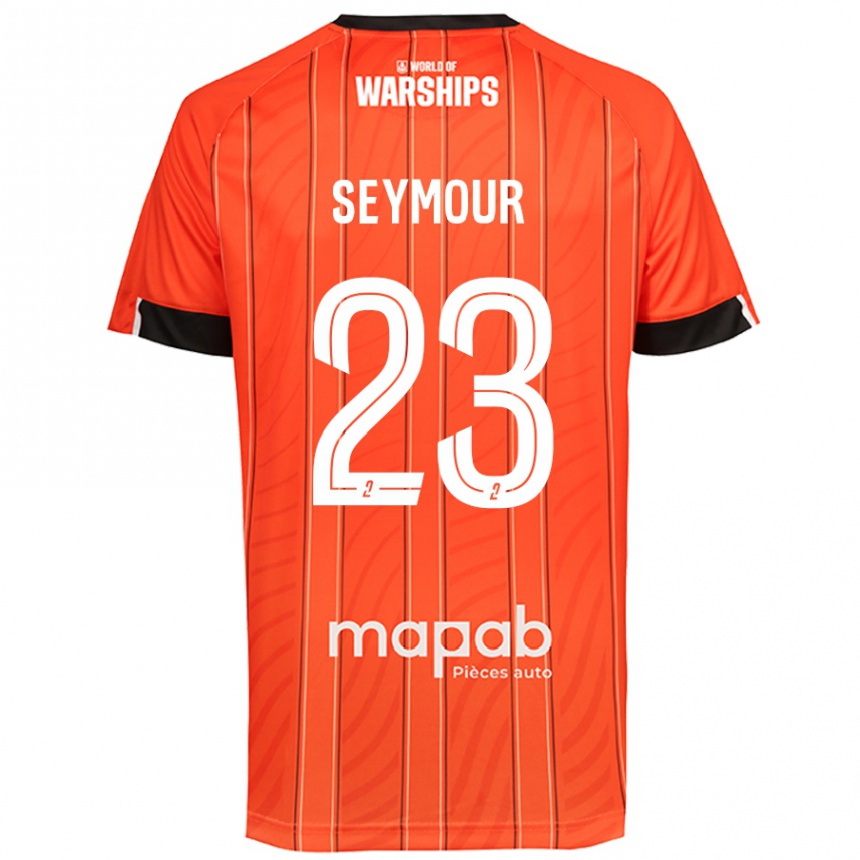 Niño Fútbol Camiseta Brice Seymour #23 Naranja 1ª Equipación 2024/25