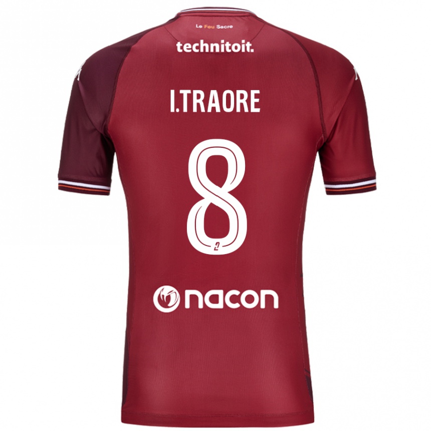 Niño Fútbol Camiseta Ismaël Traoré #8 Rojo Granata 1ª Equipación 2024/25