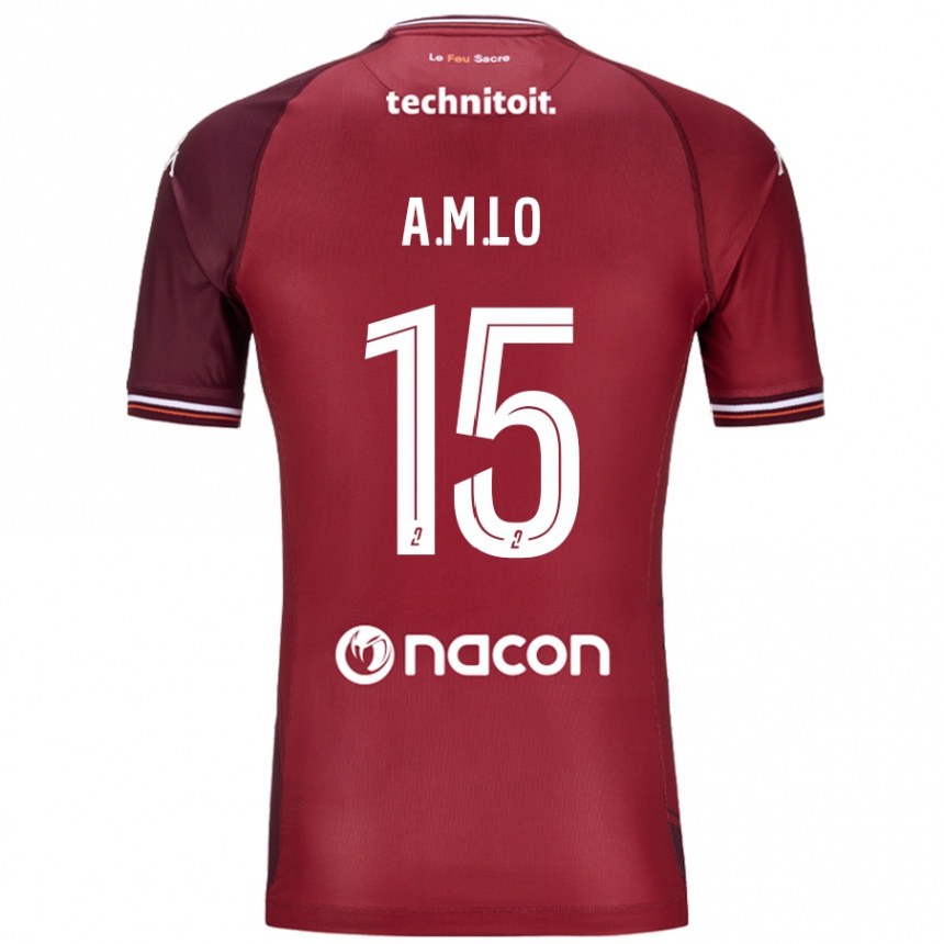 Niño Fútbol Camiseta Aboubacar Lô #15 Rojo Granata 1ª Equipación 2024/25