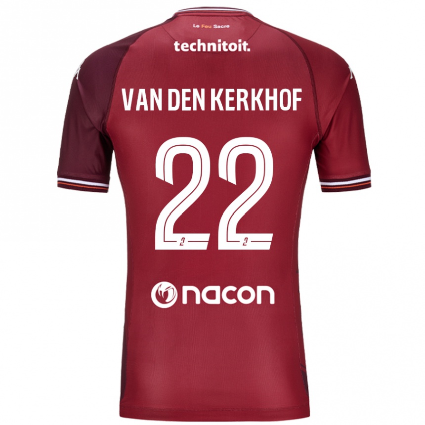 Niño Fútbol Camiseta Kevin Van Den Kerkhof #22 Rojo Granata 1ª Equipación 2024/25