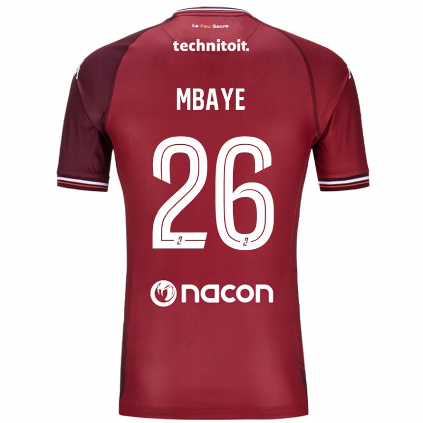 Niño Fútbol Camiseta Malick Mbaye #26 Rojo Granata 1ª Equipación 2024/25