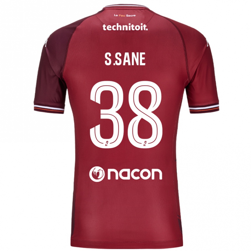 Niño Fútbol Camiseta Sadibou Sané #38 Rojo Granata 1ª Equipación 2024/25