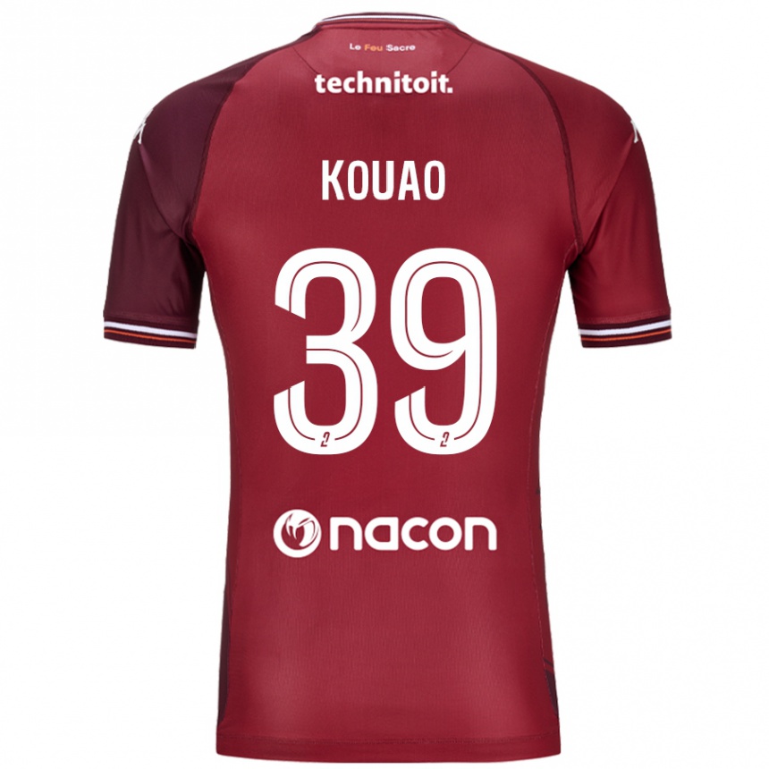 Niño Fútbol Camiseta Koffi Kouao #39 Rojo Granata 1ª Equipación 2024/25