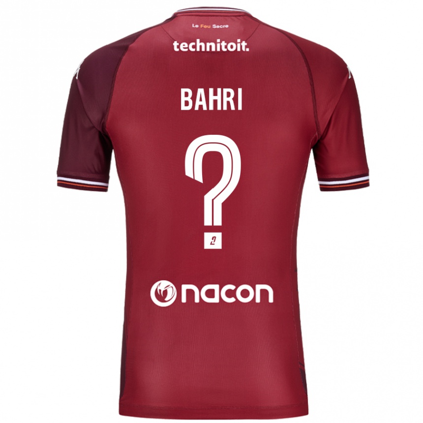 Niño Fútbol Camiseta Wassim Bahri #0 Rojo Granata 1ª Equipación 2024/25