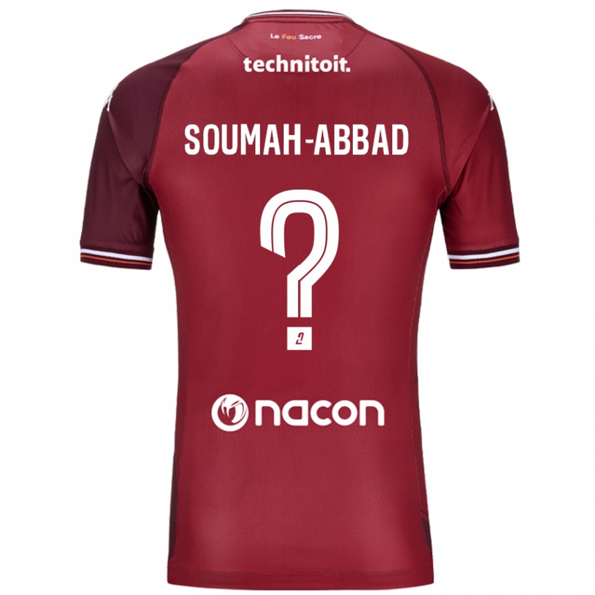 Niño Fútbol Camiseta Édouard Soumah-Abbad #0 Rojo Granata 1ª Equipación 2024/25