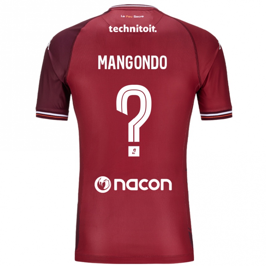 Niño Fútbol Camiseta Joseph Mangondo #0 Rojo Granata 1ª Equipación 2024/25