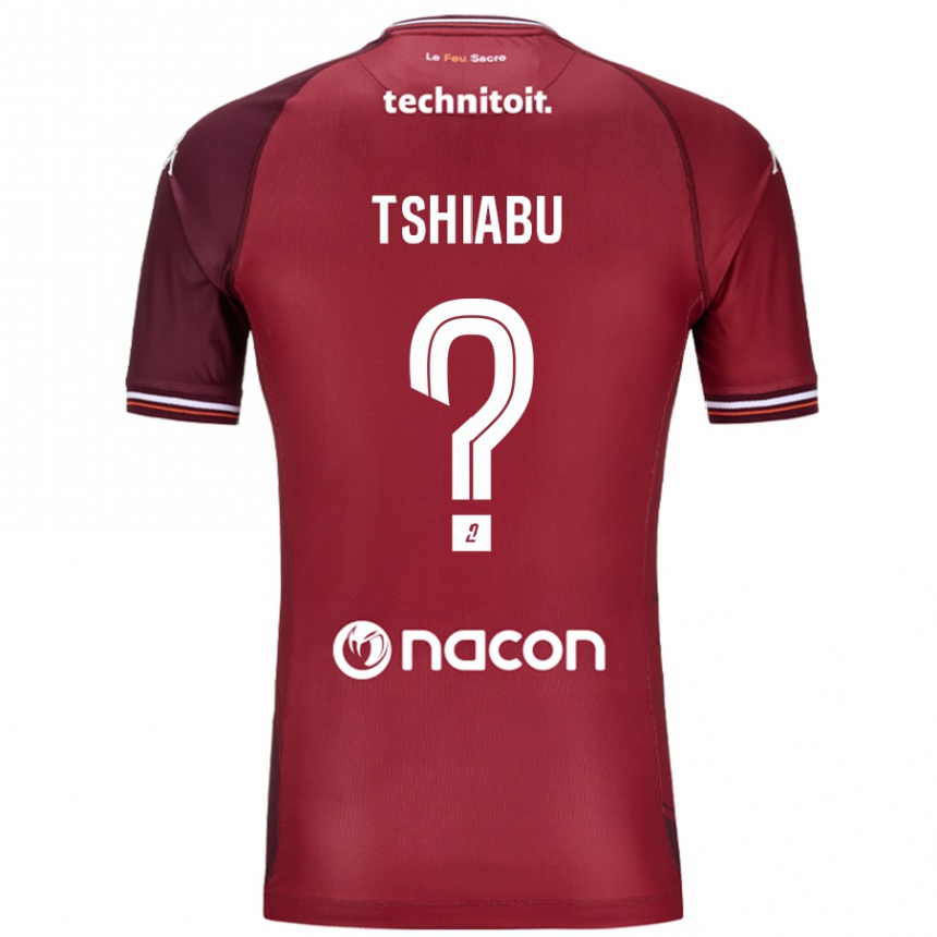 Niño Fútbol Camiseta Joan Tshiabu #0 Rojo Granata 1ª Equipación 2024/25