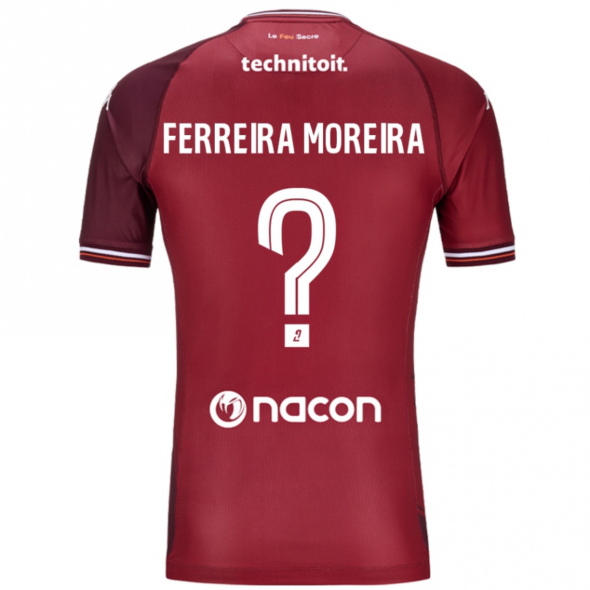 Niño Fútbol Camiseta Ruben Ferreira Moreira #0 Rojo Granata 1ª Equipación 2024/25