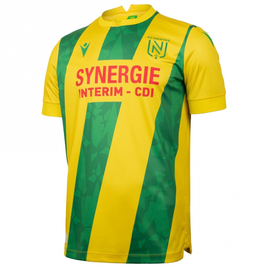 Niño Fútbol Camiseta Johann Lepenant #8 Amarillo Verde 1ª Equipación 2024/25