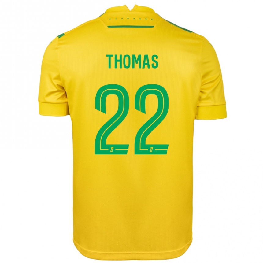 Niño Fútbol Camiseta Sorba Thomas #22 Amarillo Verde 1ª Equipación 2024/25