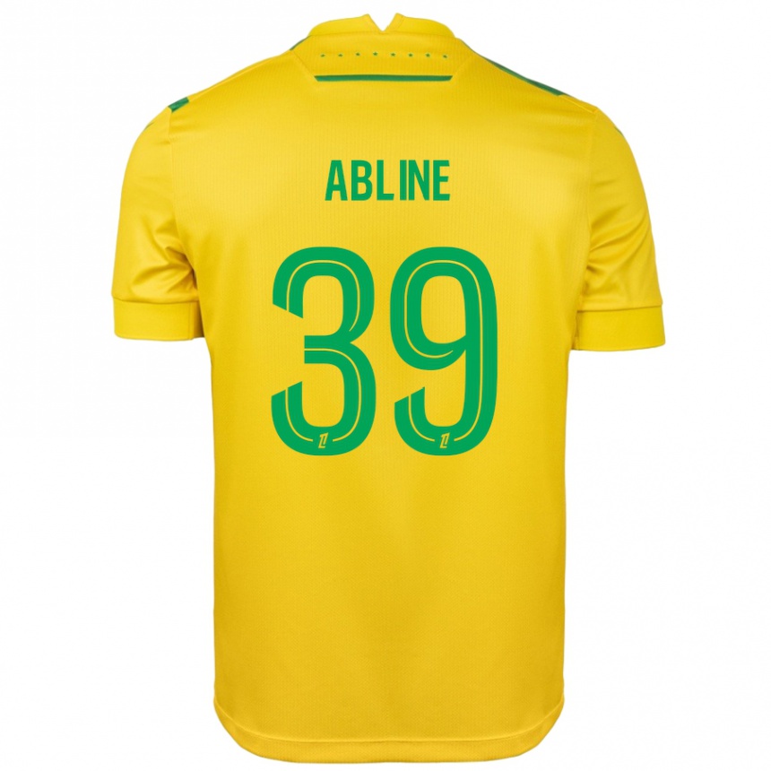 Niño Fútbol Camiseta Matthis Abline #39 Amarillo Verde 1ª Equipación 2024/25