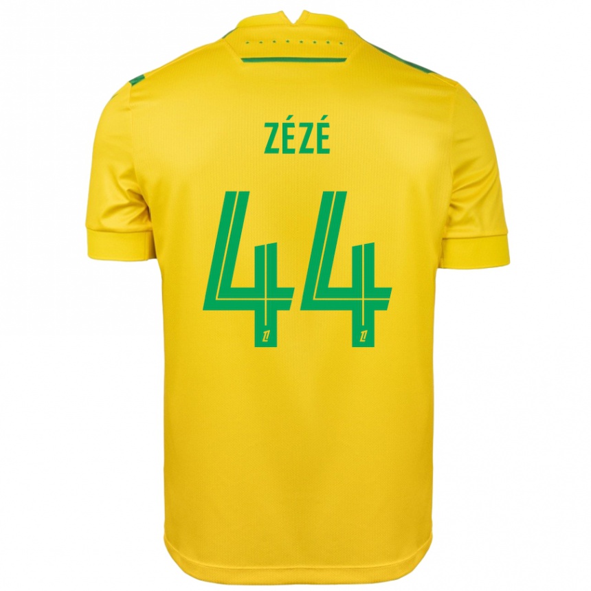 Niño Fútbol Camiseta Nathan Zézé #44 Amarillo Verde 1ª Equipación 2024/25